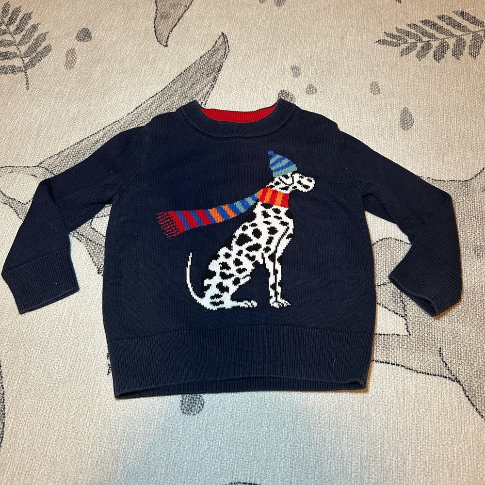 BabyGAP Navy Sweater with Dalmatian Design